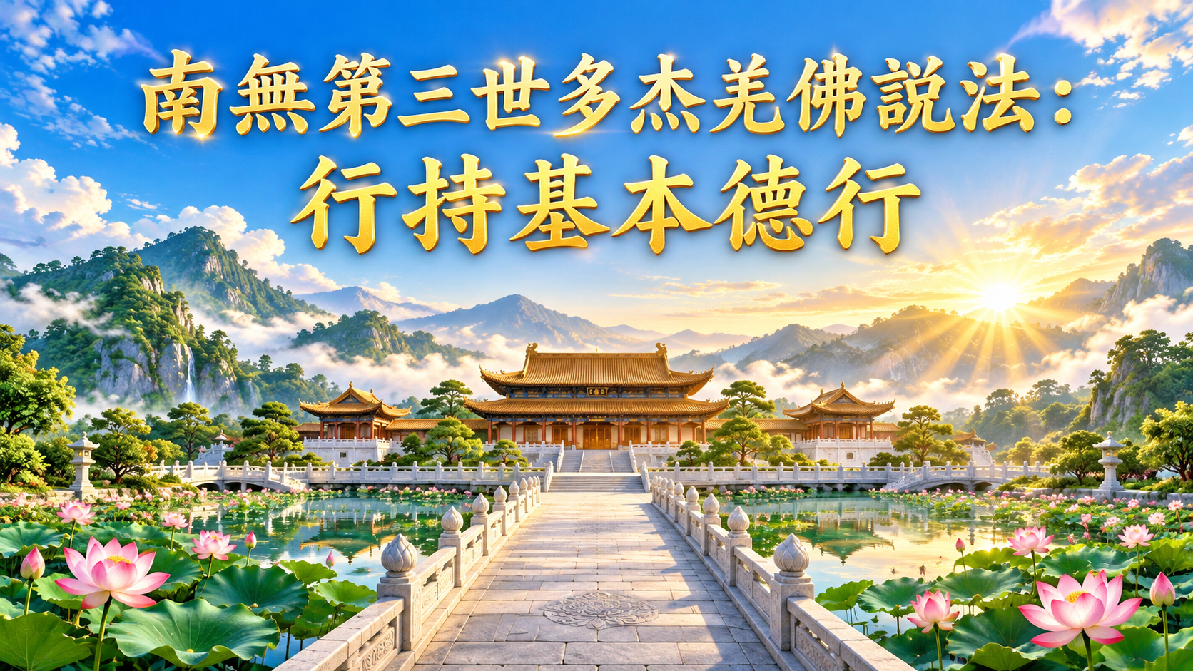 南無第三世多杰羌佛說法:行持基本德行