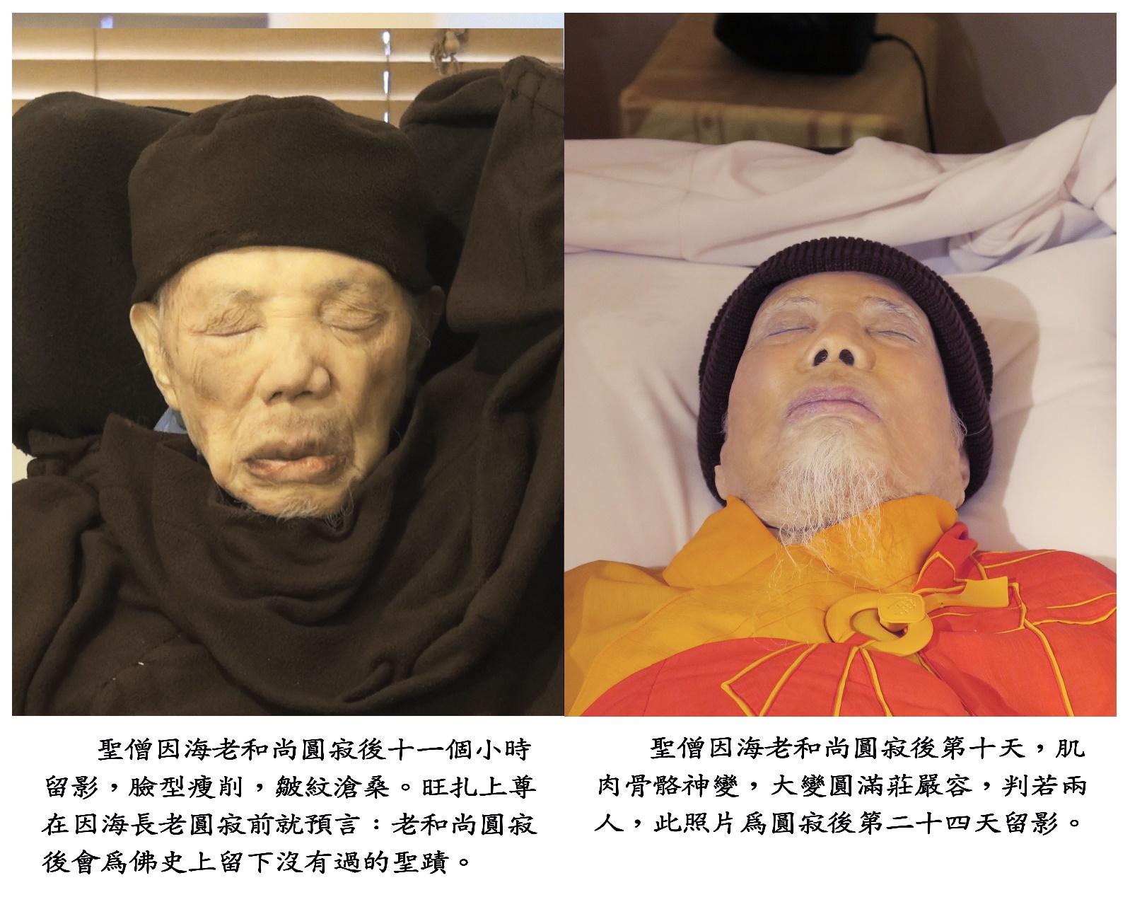 世界佛教總部公告 第20170107號 因海聖尊圓寂法相及聖蹟照片-图片5